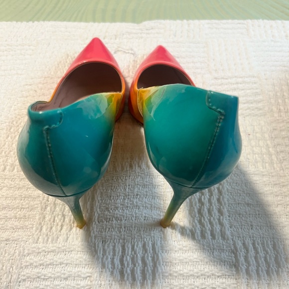 Chelsea & Violet Pink, Yellow, and Green Heels - Picture 3 of 4